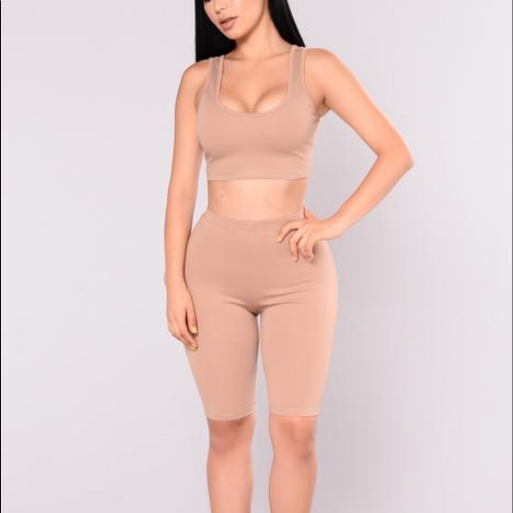 Fashion Nova Biker Short Set